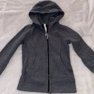 Lululemon Scuba hoodie, Size 4, Dark grey